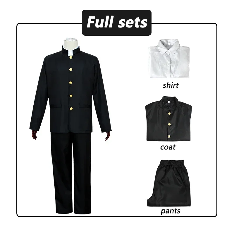 Kageyama shicosplay costume anime Mob Psycho 100 Mobu Kageyama shicosplay clothes wig black gakuran suits jacket for men