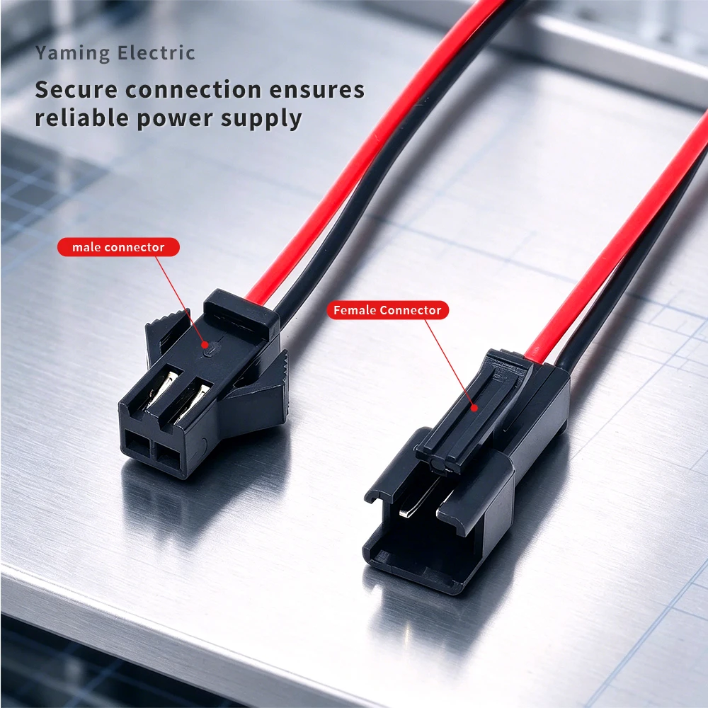10Pairs 10cm Long JST SM 2Pins Plug Male to Female Quick Wire Connector Adapter Terminal 2 Way Easy Fit for led strip view 3