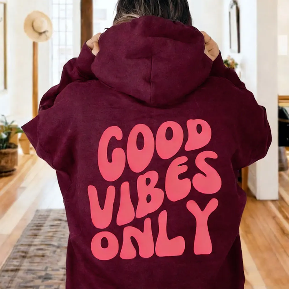 เสื้อฮู้ดดี้ลายข้อความตลกๆ ปี 2026  แนวเท่ๆ  ใส่สบายๆ  ให้ความรู้สึกผ่อนคลาย  พร้อมข้อความสร้างแรงบันดาลใจ  ใส่แล้วดูดีมีความเมตตา