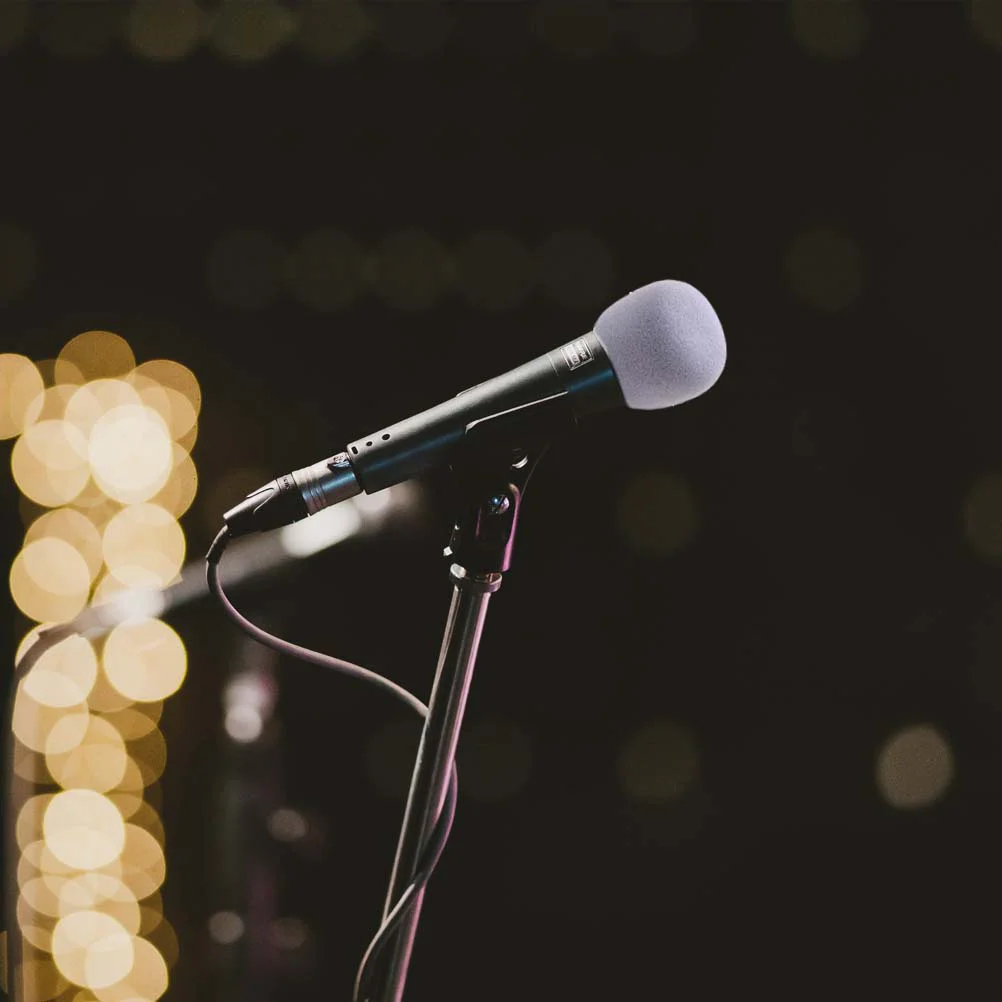 

9Pcs Microphone Cushions Comfortable Breathable Design Ideal for Ktv News Interviews Stage Performances Microphone Covers