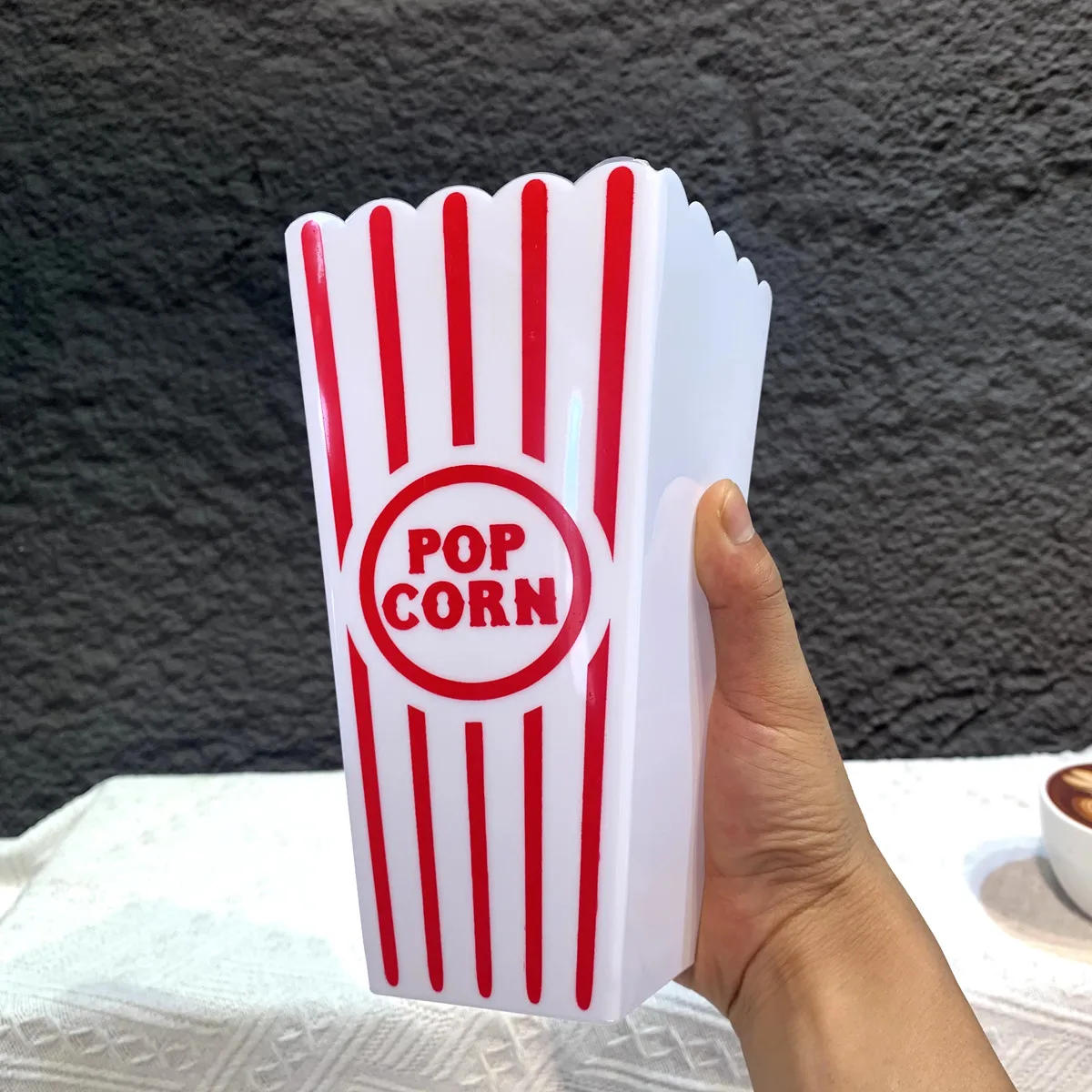 Hot New 3D Fake Popcorn Bucket PVC Realistic Movie Theater Snack Holder for Parties, Halloween, Cosplay, Gift - view 5