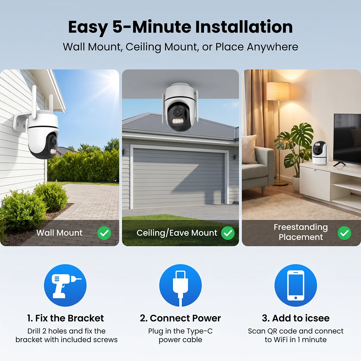 2MP 1080P WiFi PTZ-Überwachung – Outdoor Lighting Under Roof Bewertung und Preis