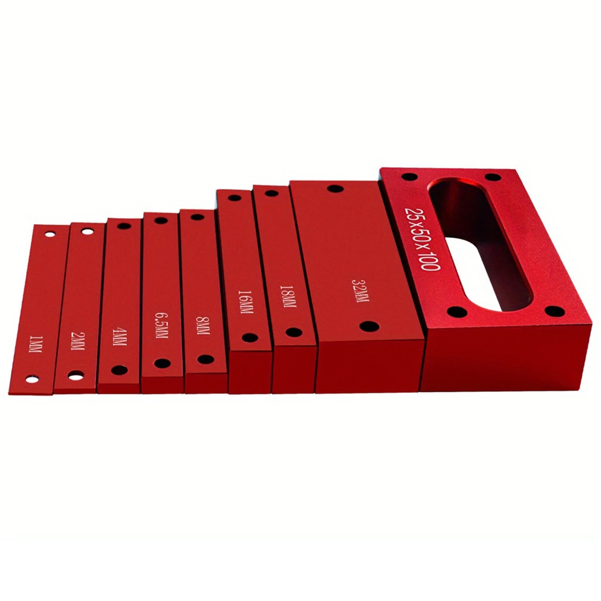 

ABYA ,9Pcs Metric Setup Blocks Height Gauge Set-Precision Setup Bar Blocks W/Size Marking-Stackable Woodworking Measuring