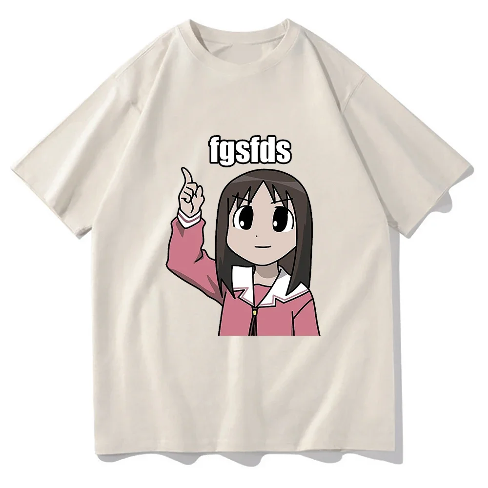 Osaka Autistic Fgsfds T Shirt Men Women Harajuku Funny Kawaii Ayumu Tshirt Unisex High Quality Anime Azumanga Daioh Tees Shirts