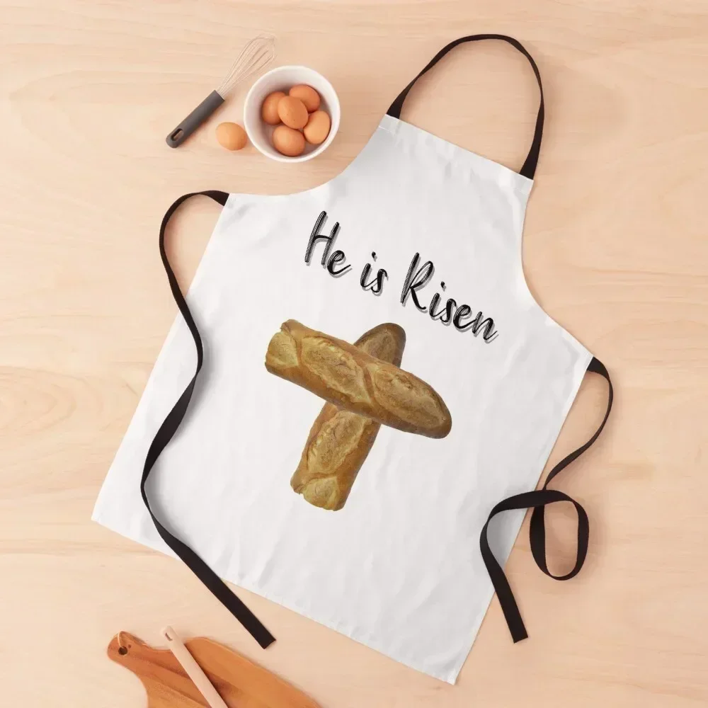 

He is Risen Shirley's Bread Apron kitchen girl Kitchens Men Sexy Chef Uniform Women Apron