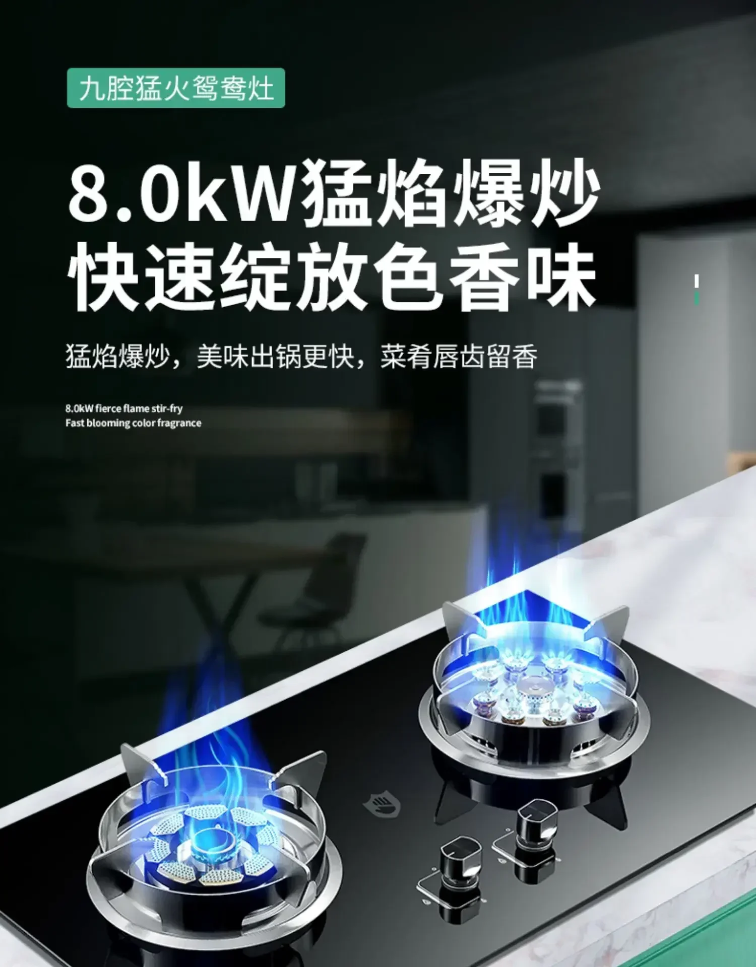 Household double stove built-in dual-purpose liquefied gas natural gas household stainless steel gas stove