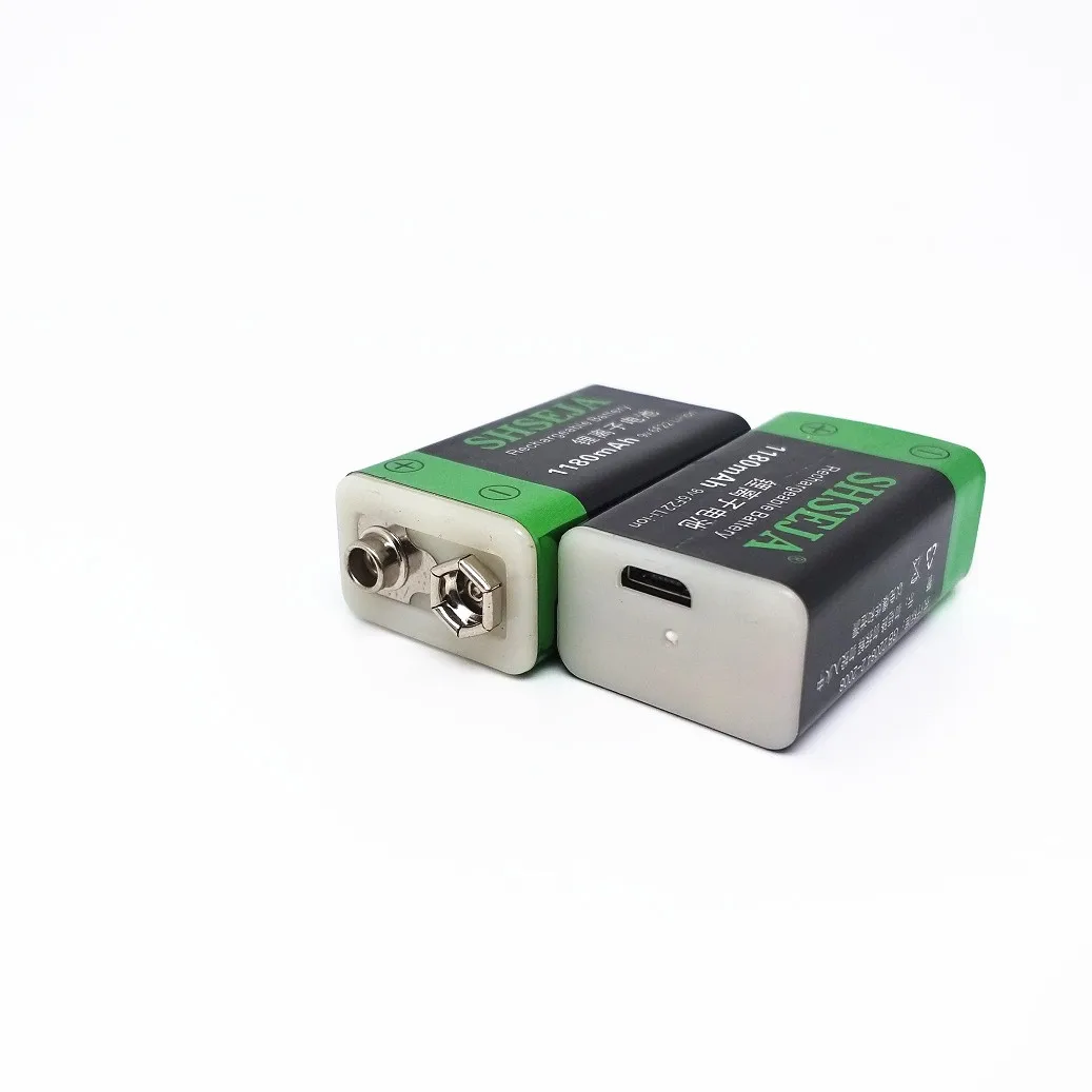 9V Battery  USB rechargeable Li-Ion Battery is suitable for Camera Toy Multimeter Remote Control KTV Microphone