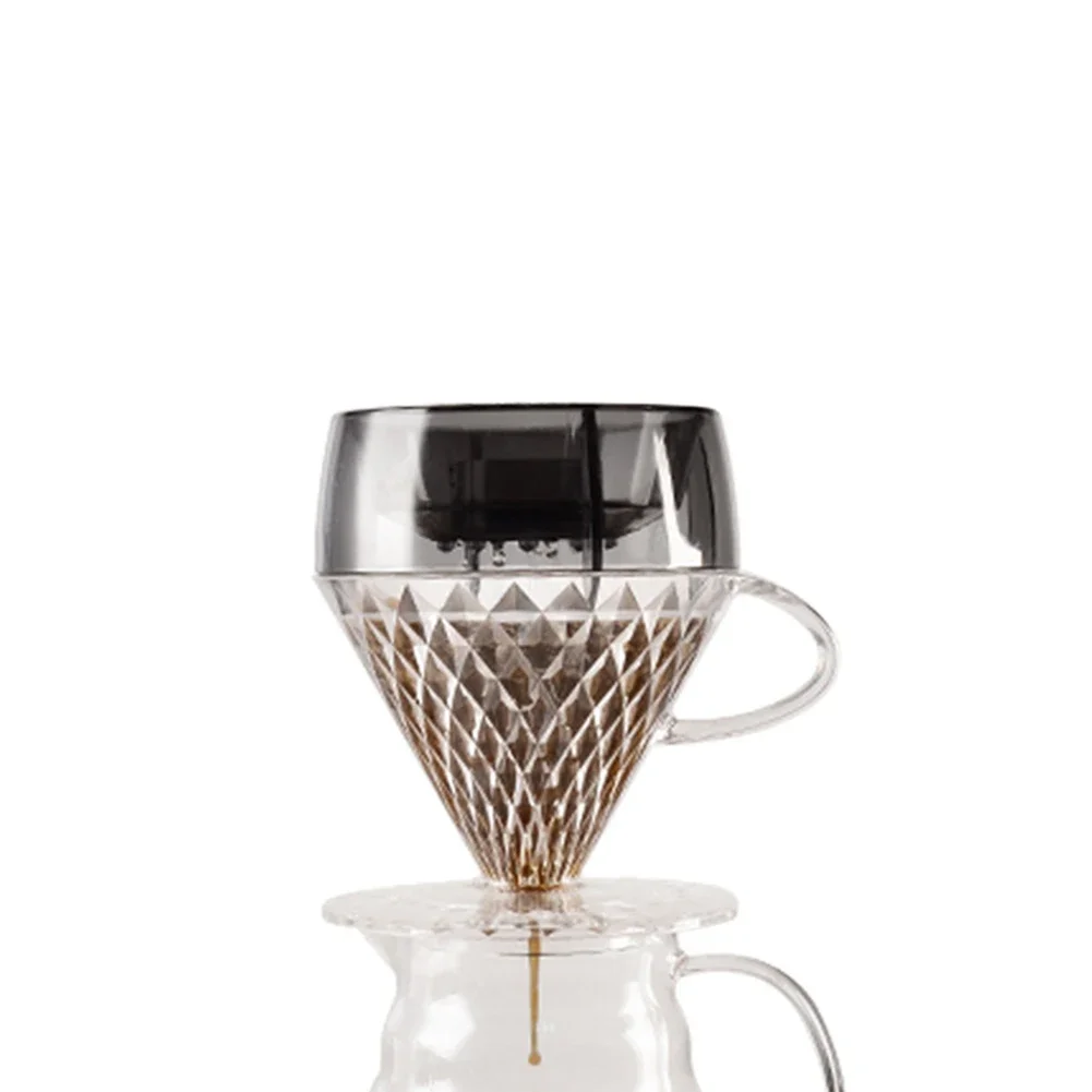 Coffee Hand Drip Filter Cap Convenient Coffee Filter Cup Drip Filter Resin Cup For Coffee Tea  Espresso Makers Filter