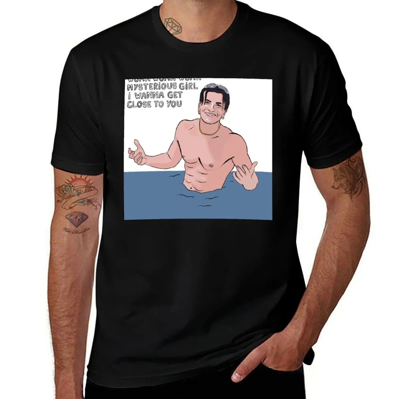 Peter Andre Mysterious Girl design, back to the 90s T-Shirt man t shirts high quality luxury brand T-Shirt