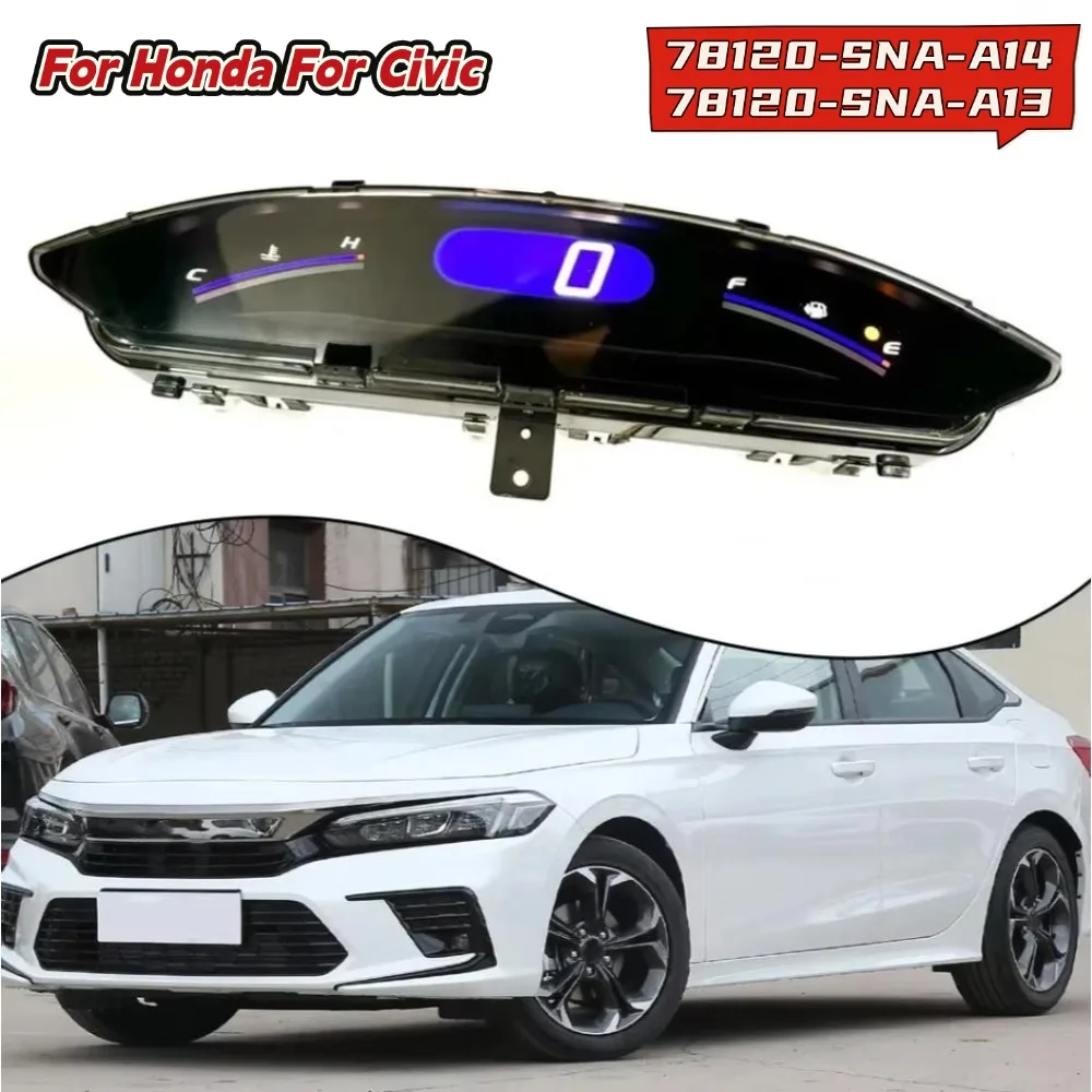 

Speedometer Upper Dash Display Gauge For 8th Generation For Honda For Civic 2006-2011 Replacement Car Dashboard Screen