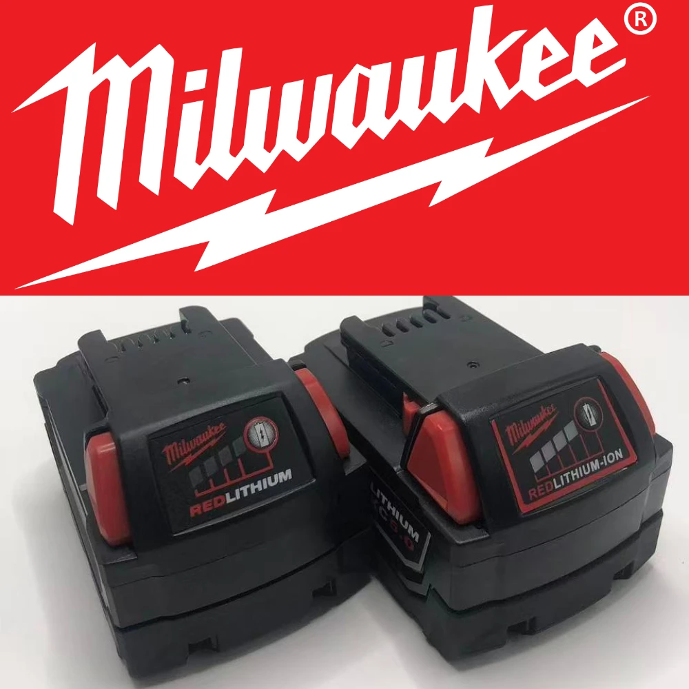 

Genuine Milwaukee M18 18V 6.0Ah Lithium Battery High Capacity Long Runtime Heavy Duty Rechargeable Power Tool Replacement
