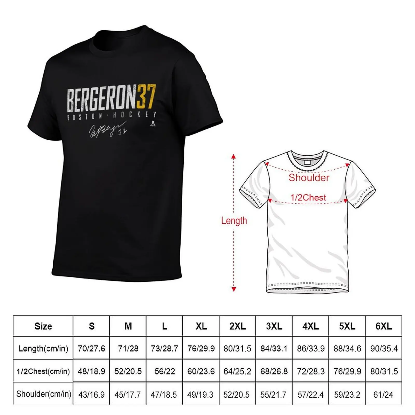 Patrice Bergeron Elite Signatures T-Shirt tshirts personalised funny shirt cotton shirts men graphic