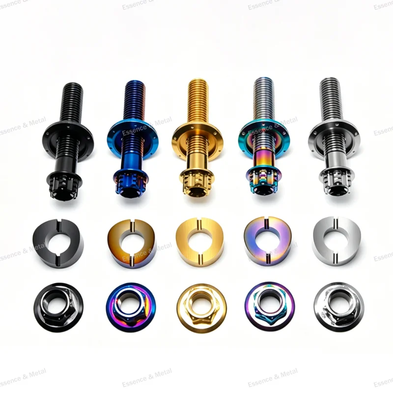 Titanium Alloy Three-Star Column Bolt Four-Piece Set Three-Star Column Riser Locking Faucet Set Faucet Fixed Modification 1 Set