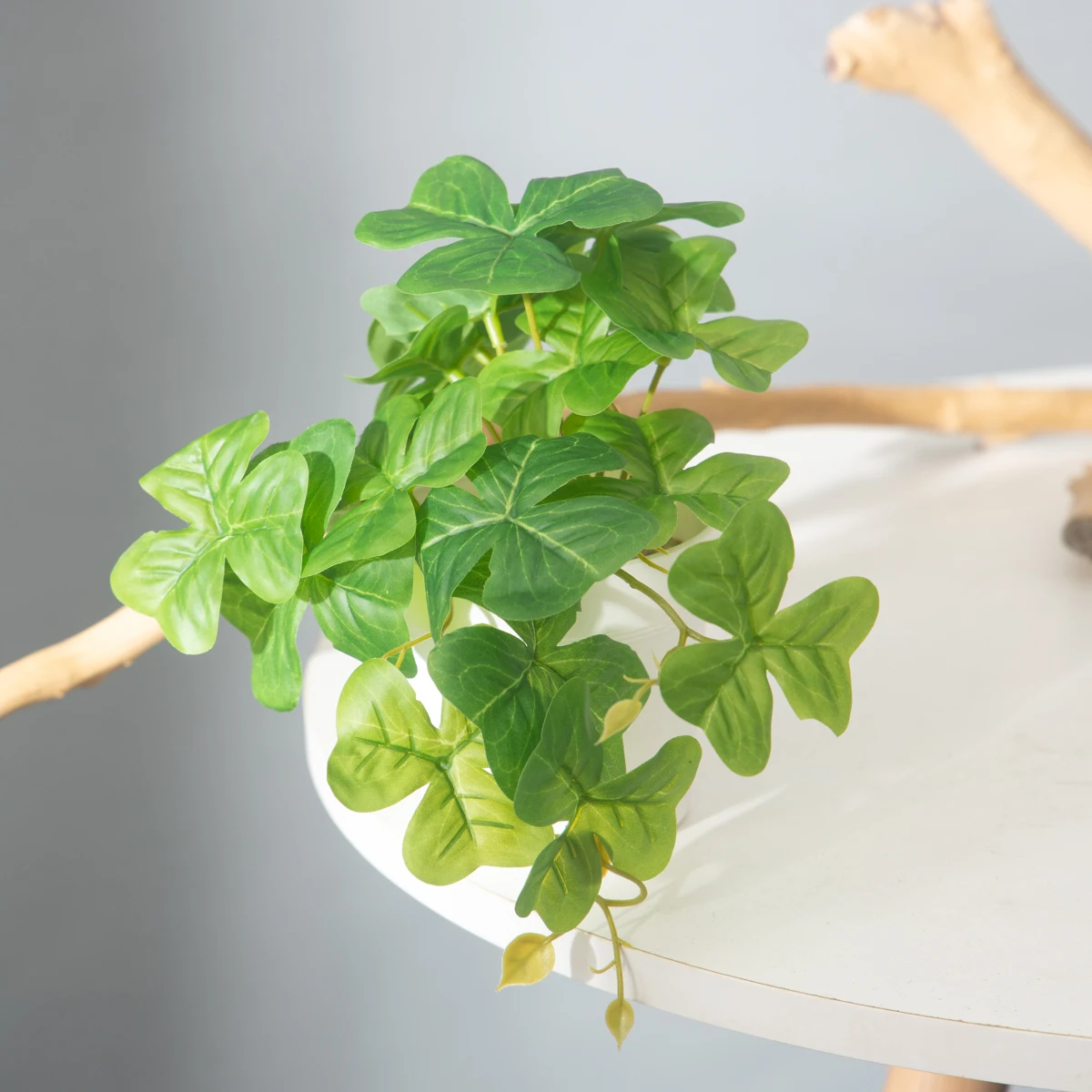 25 cm künstliche Monstera-Pflanzen, tropische Palmenblätter, kleine Pflanzen, Zweig, künstlicher Baumlaub, hängende Blätter für Halloween, Weihnachten – Detail 1