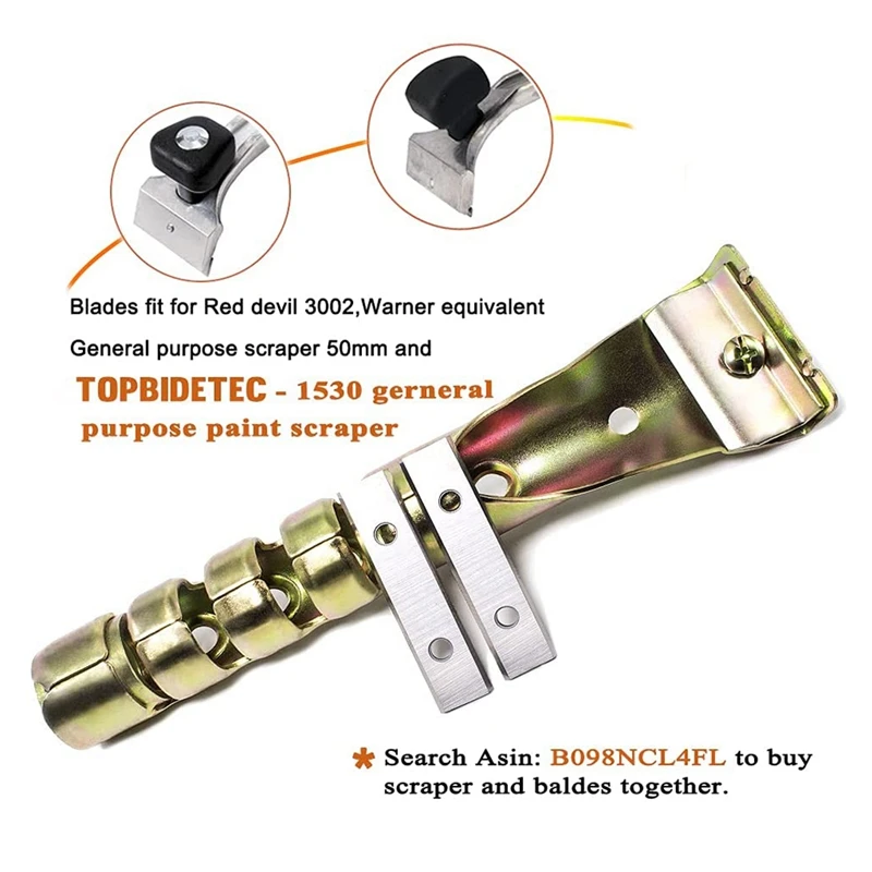 Imagem -06 - Carboneto de Tungstênio Double Edged Raspador Heavy Duty Lâminas de Substituição para Pintura Remoção de Adesivos 50x12x1.5 mm 10 Pcs