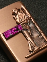 NTL 7 style purple copper  sooting sticker COWBOY MBO kerosene  lighter