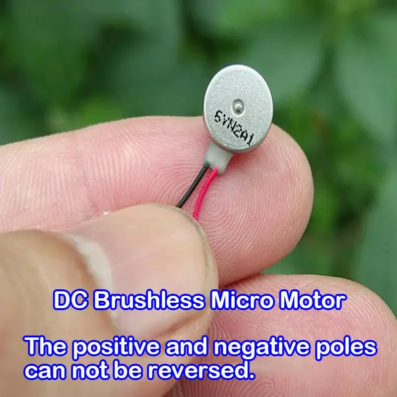 2PCS Micro Mini 8mm Vibration Motor DC 2V-6V 3.7V Button-type Brushless Motor Vibrator for Mobile Cell Phone Smart Sports Watch