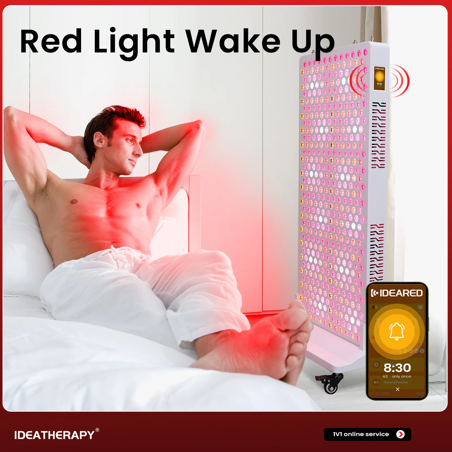 RLPRO600 Dual Chip  Base Stand Red Near Infrared Light with 630nm 660nm 810nm 1060nm Home Use Led Red Light Therapy Panel - view 3