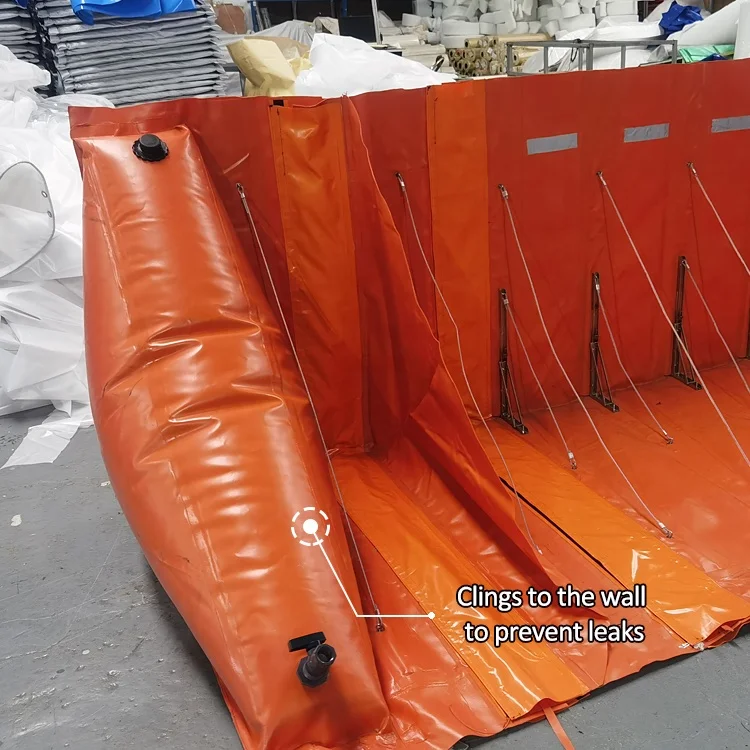 Reusable Durable PVC L Shape Flood Barrier Water Gate Protection Guard Customized Product No Fixed Sizes Custom Size Customized