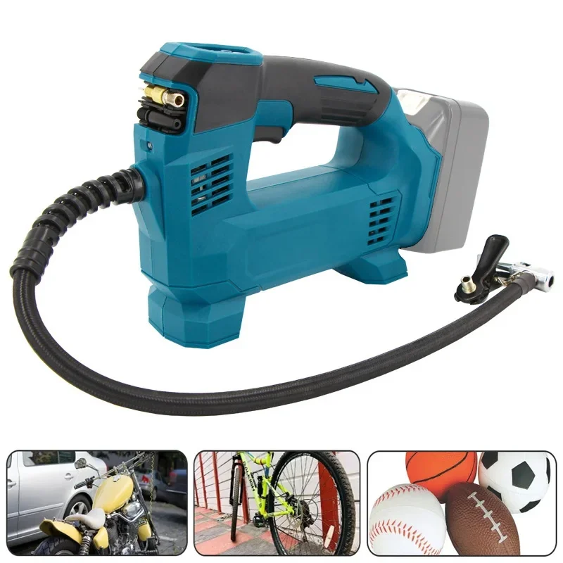 Car Tire Air Pump Electric Cordless Air Pump for 18V Makita Battery Portable Compressor Inflatable Pump With Digital Display