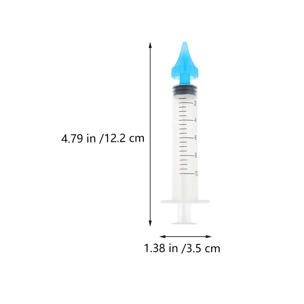 6pcs Wax Flusher Tool Plastic For Ear Cleaning With Scale Earwax Removal Syringe Ear Care Irrigation Tools - Image 2