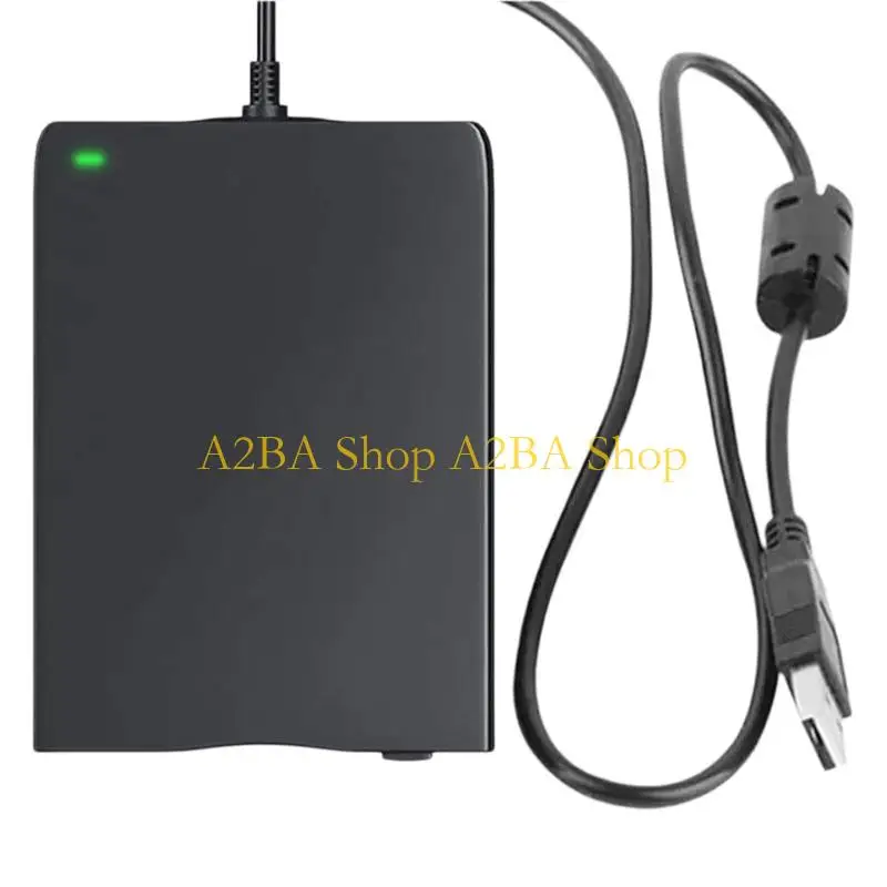 A2BA USB 3.5inch External Floppy Disk Drive for Desktop Laptop Computers