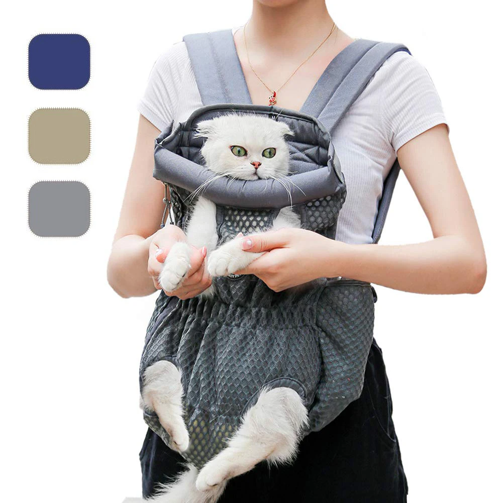 

Cats Carrier Backpack Dog Hiking Backpack Legs Out Front-Facing for Small Medium Large Dogs Cats Hands-Free Dog Travel Backpack