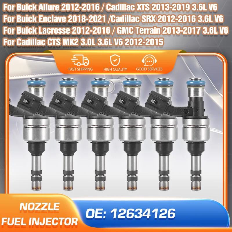 

Car Fuel Injector Nozzle For Buick Enclave 2018-2021 Buick Lacrosse Allure 2012-2016 Cadillac XTS Cadillac SRX CTS GMC Terrain