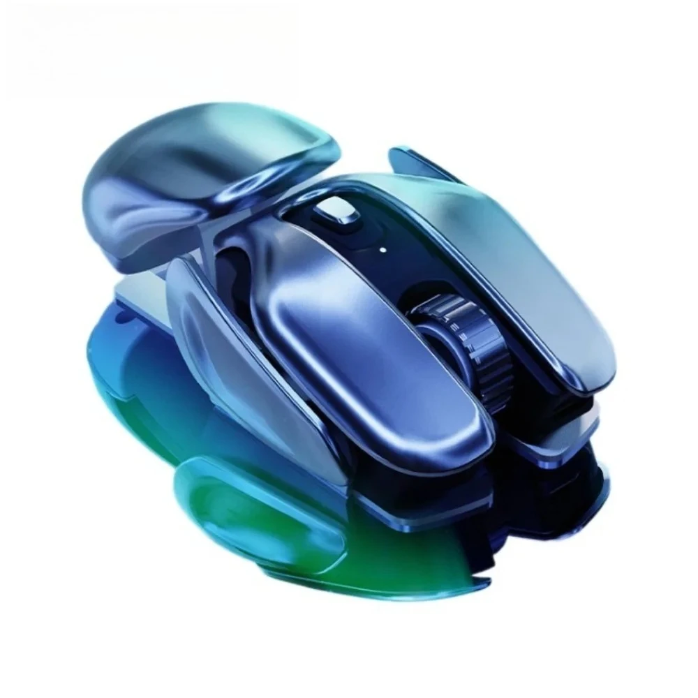 

Q6 Sci-fi Bluetooth Dual-mode Wireless Mouse Silent Charging Model Gaming Laptop Gaming Office Mouse Computer Peripherals