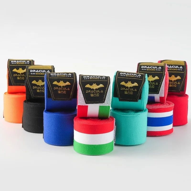 1 Pair 5-Meter Boxing Wraps Stretchy Breathable MMA Sanda, Muay Thai Training Hand Wraps Boxing Training Accessories