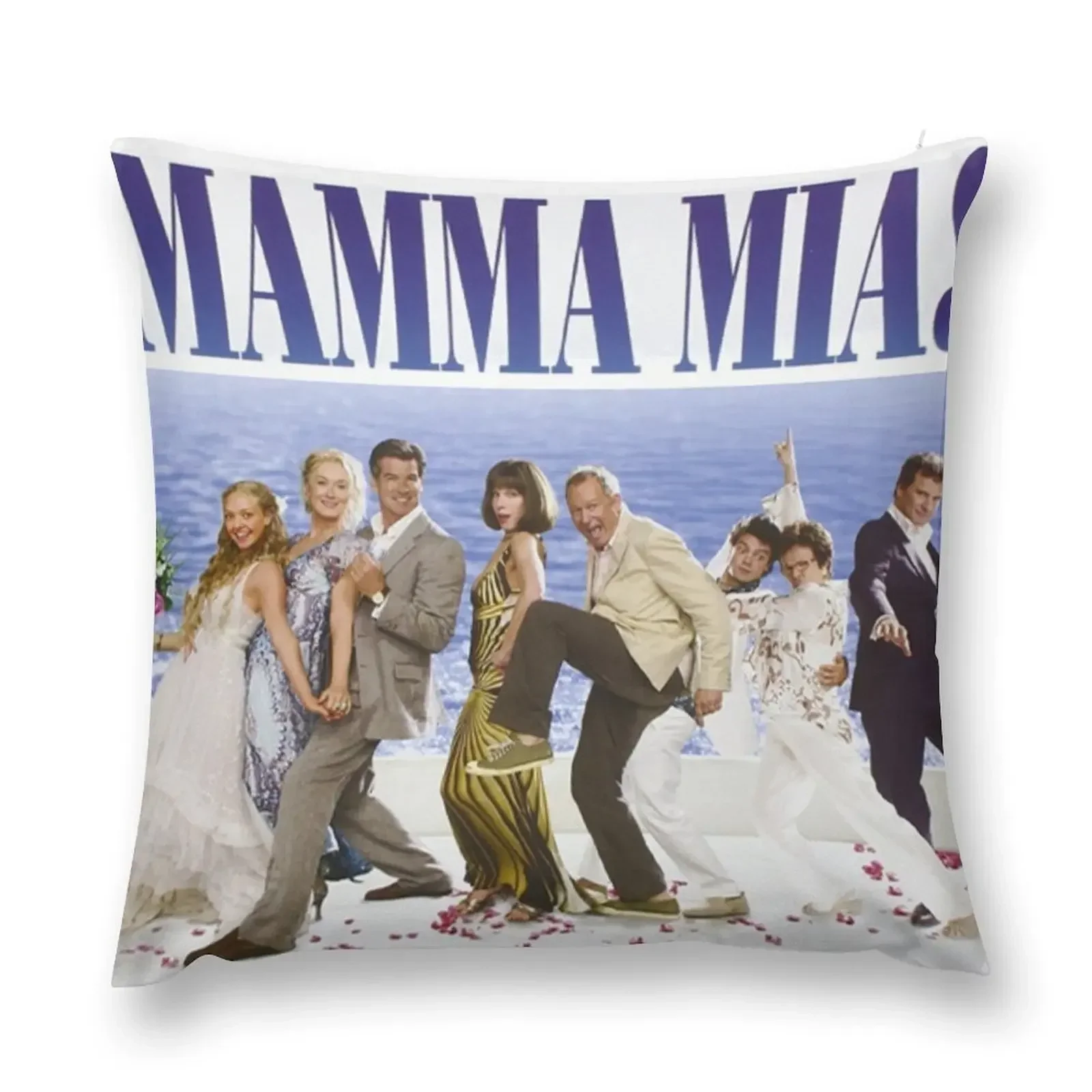 

Mamma Mia Cast Poster Throw Pillow bed pillows Decorative Cushion Christmas Covers christmas decorations for home 2025 pillow