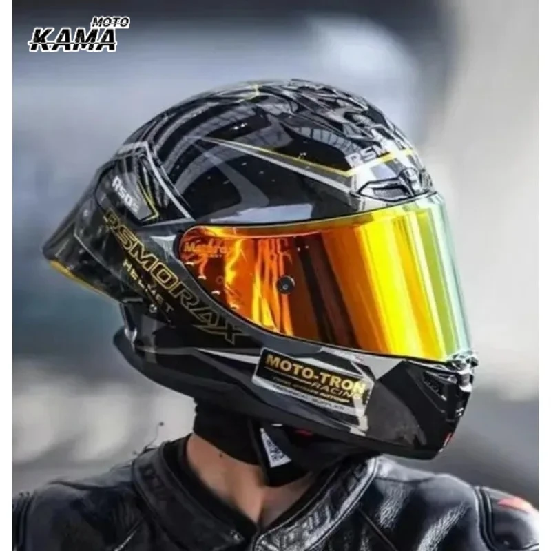HOT MOTORAX R50S Motorcycle Helmet Big Tail Wing Men Women Helmet Full-face Safety Track Sports Helmet Cascos Para Moto for BMW
