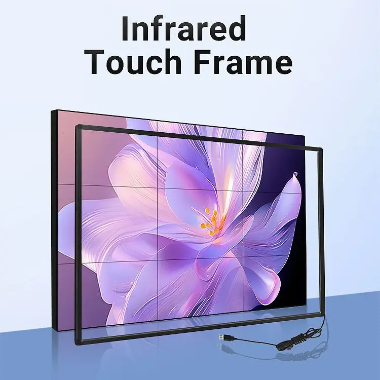 110-Inch Interactive USB IR Touch Frame Modular Industrial Smart IR Sensor Screen 4:3 Multi-Touch Smart IR Touch Screen
