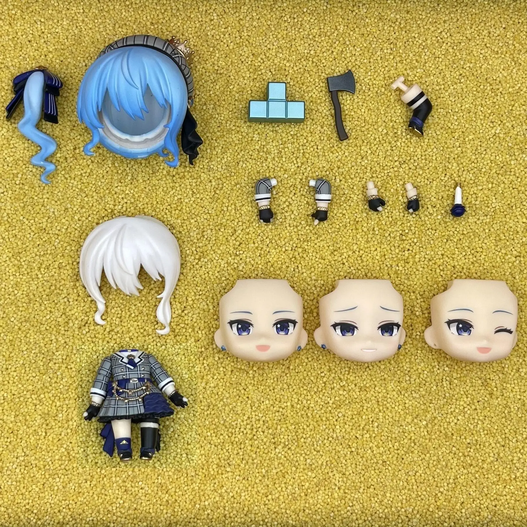 Xingjiehuijie GSC Clay Man Face lalka twarz włosy akcesoria dla lalek