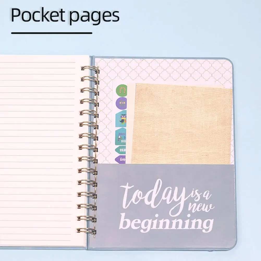 Organizador multifuncional 2026 planificador elegante tamaño A5 2026 planificador mensual semanal Agenda Bloc de notas para útiles escolares portátil