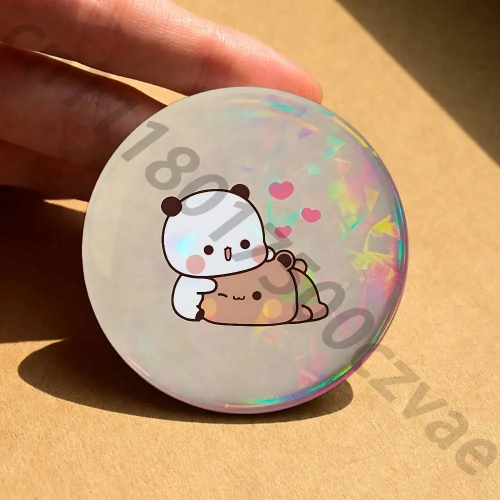 Cartoon Cute BuBu DuDu Tinplate Enamel Pins Creativity Printed Pictures Text Metal Lapel Badges Brooches