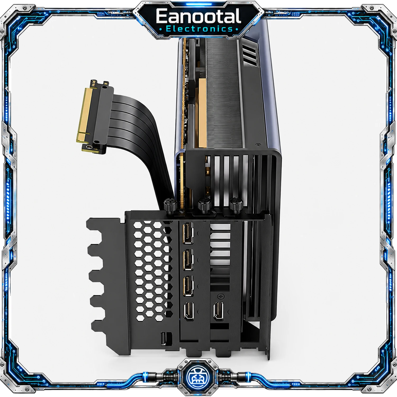 3 Slot Vertical GPU Mount Brac - Pcie Riser Cable review and price