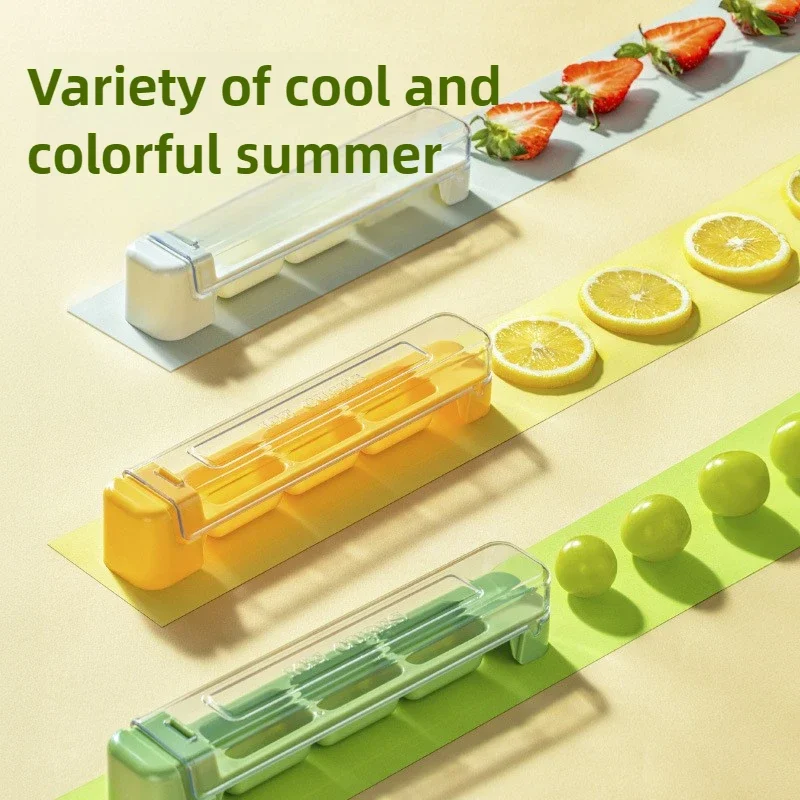 1/3/5/10 قطعة قالب مكعبات الثلج سيليكون محلية الصنع علبة ثلج صانع المصاصة الفريزر آيس كيوب صانع الغذاء الصف صندوق صنع الثلج
