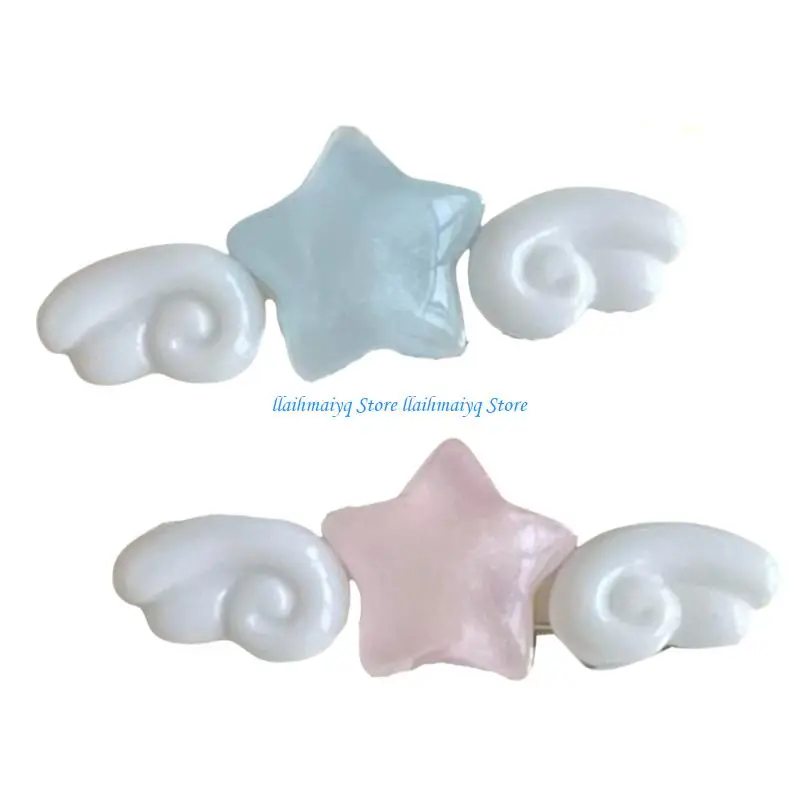 

573B Star Wing Duckbill Hair Clip For Women Teens Thin Hair Sweet Hairpins Spring Summer Hair Accessories With Secure Grip