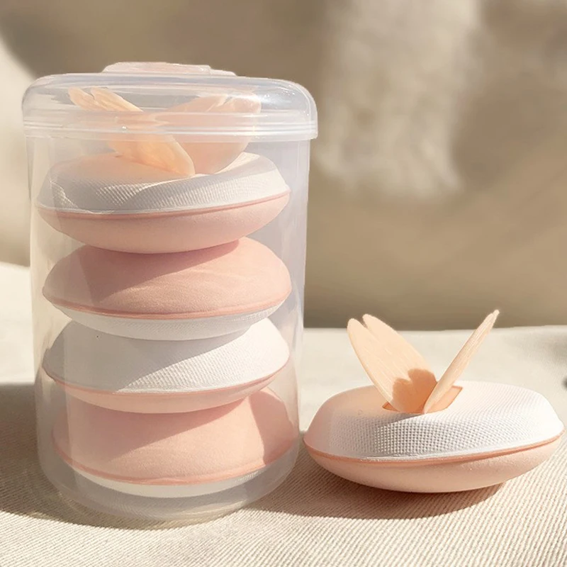 1/4Pcs Mini Cotton Puff Bow Knot Air Cushion Liquid Foundation Makeup Sponge Puffs Dry Wet Puff Cosmetic Applicator Makeup Tools