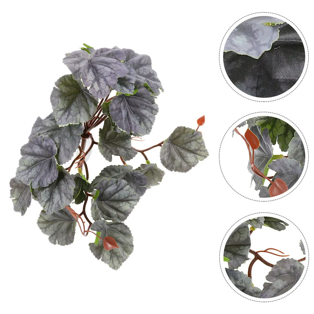 

Simulated Plant Green Lifelike Hanging Decor For Terrarium Turtle Box Reptile Tank Fake Plants Indoor Live Reptile