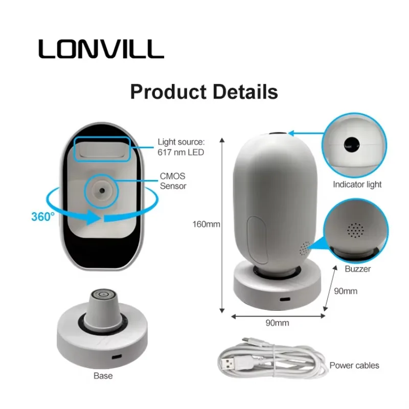 Escáner sem fio personalizado do código de barras do leitor de código QR de Wifi BT USB 2D para o supermercado