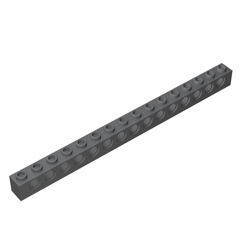 10 Stück 3703 Baustein 1 x 16 mit Löchern, Baustein-Sammlungen, modulare GBC-Spielzeuge für technische MOC-Geschenke, DIY-Bausteine, kompatibel – Detail 1
