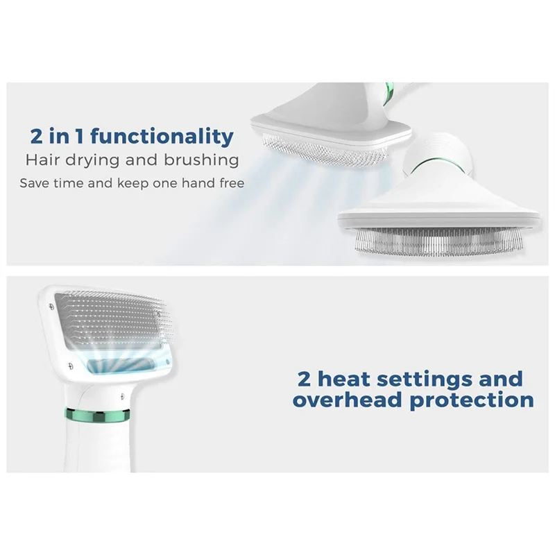 BAAG-مجفف شعر للحيوانات الأليفة، فرشاة للعناية بالقطط والكلاب، فرشاة احترافية للاستخدام المنزلي للحيوانات الأليفة، مجفف شعر محمول للكلاب