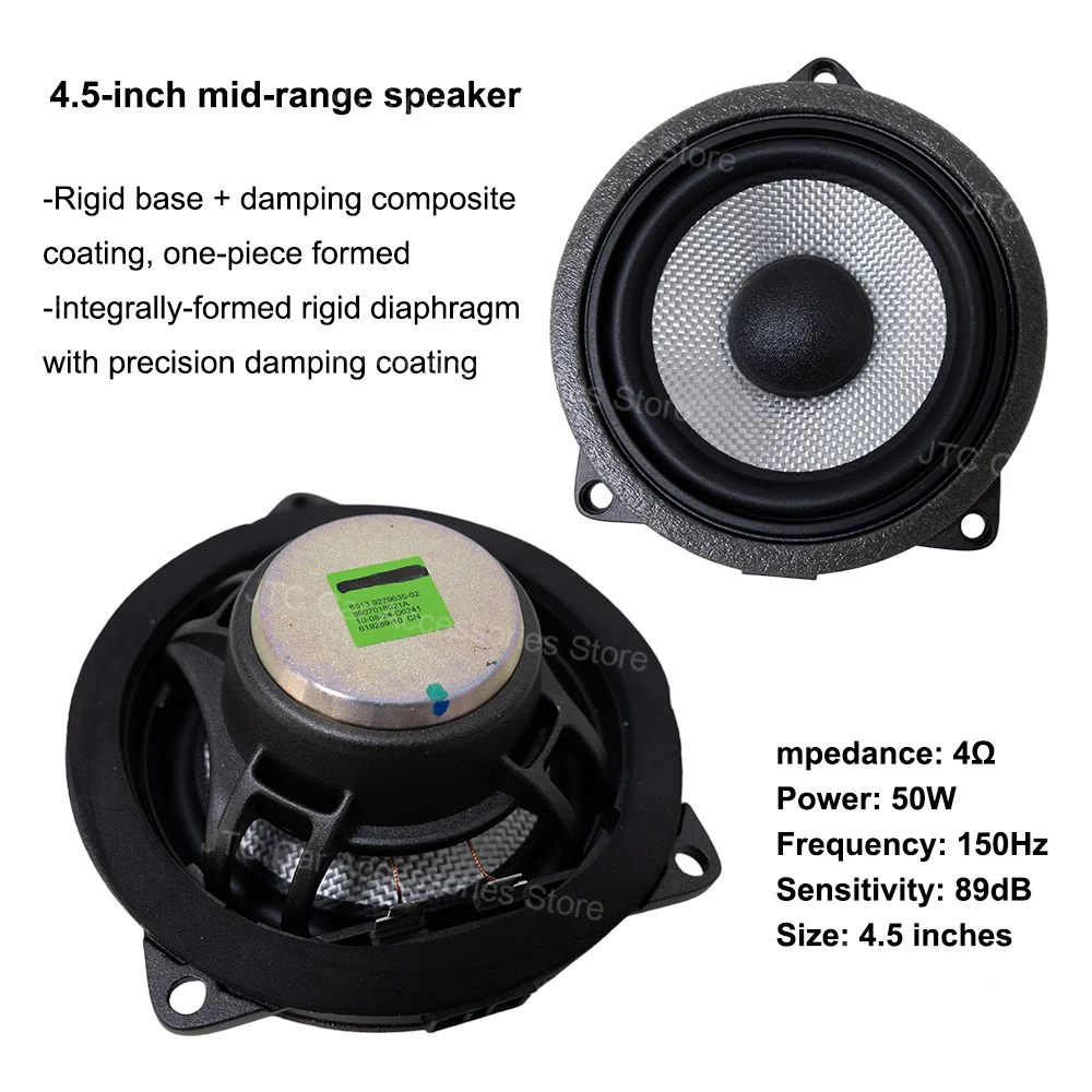 4.5 In Door Panel Midrange Horn For For BMW G-Chassis G01 G02 G05 G06 G07 G30 G20 Car Midrange Horn Subwoofer, Auto Speakers