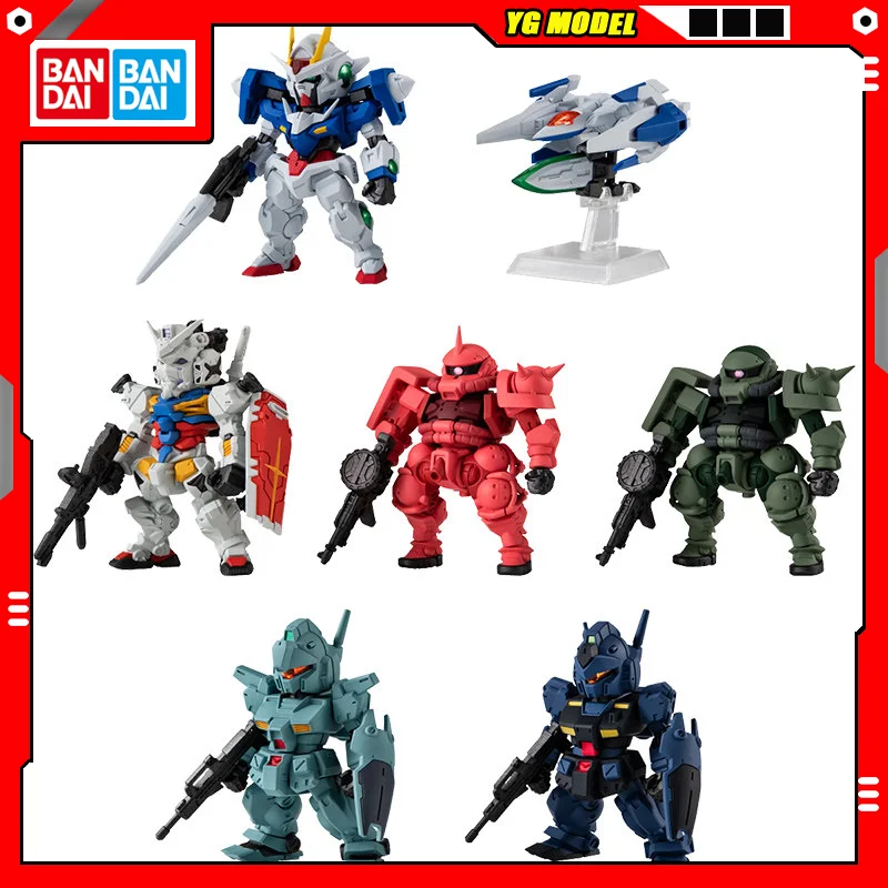 

Bandai Gundam Action Figure Model Gundam Zaku Gaia Gear Α EX CASHAPON Gashapon Ball Q-version Doll CONVERGE 28 Series Original