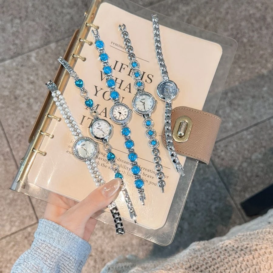 

GEDI женские кварцевые часы с бриллиантами и жемчугом Song Ocean, серебряные, синие, серия, модные женские водонепроницаемые часы-браслет, подарок