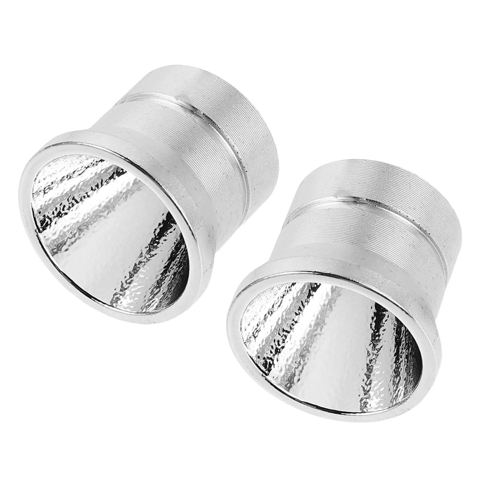2Pcs Flashlight Reflector Cup Metal LED Light Reflector Cup Accessory Replacement for Spotlight Lampshade Outdoor Brightness view 4