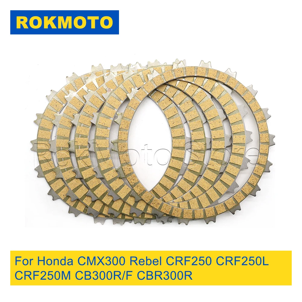 Motorcycle Accessories Clutch Friction Plates Disc For Honda CMX300 Rebel CRF250 CRF250L CRF250M CB300R CB300F CBR300R