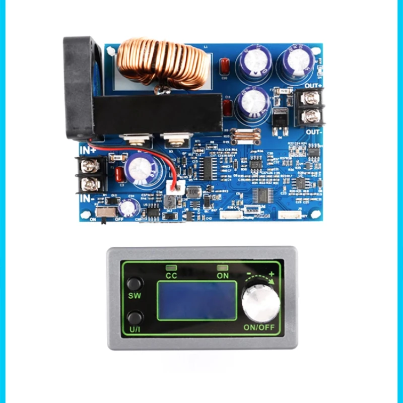 50V20A CNC Step-down Adjustable Power Module 1000W Voltage and Current Meter DC Stabilizer Board LCD Display